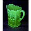 Image 7 : Mosser Vaseline Uranium Glass Pitcher Glasses