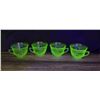 Image 5 : Group of Uranium Green Depression Glass