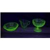 Image 6 : Group of Uranium Green Depression Glass