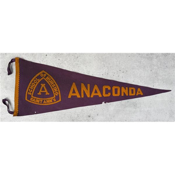 Anaconda Montana School Of Nursing Pennant