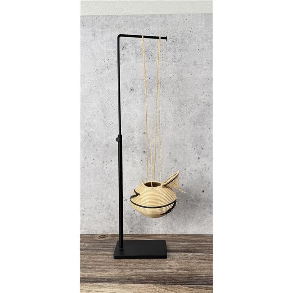 Rwanda Africa Lidded Woven Peace Basket