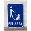 Image 1 : Pet Area Rest Area sign