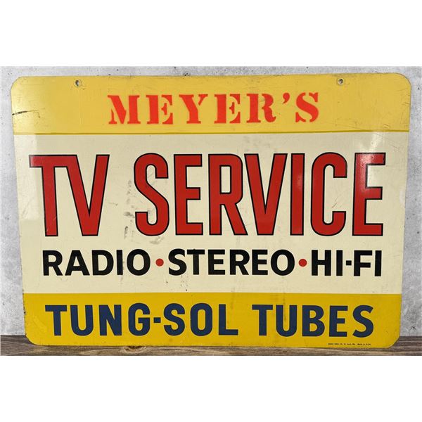 Meyers TV Service Two Sided Sign Pennsylvania