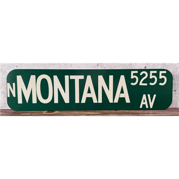 Montana Ave Missoula Montana Street Sign