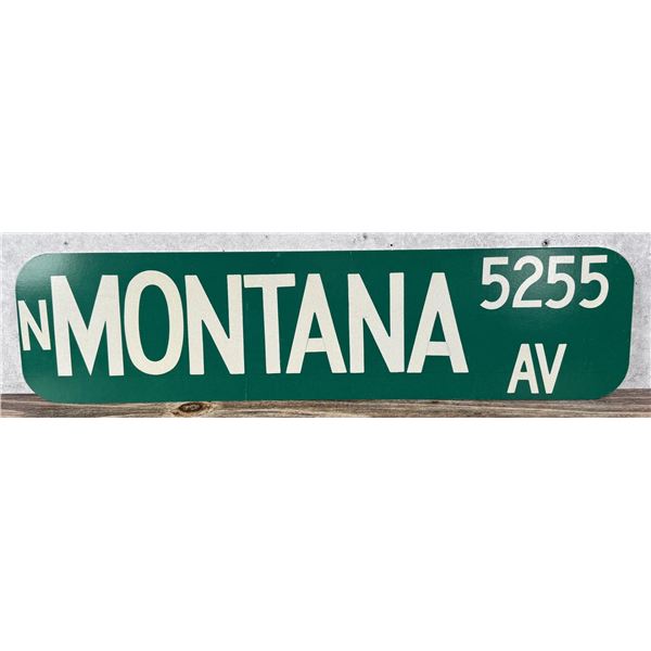 Montana Ave Missoula Montana Street Sign