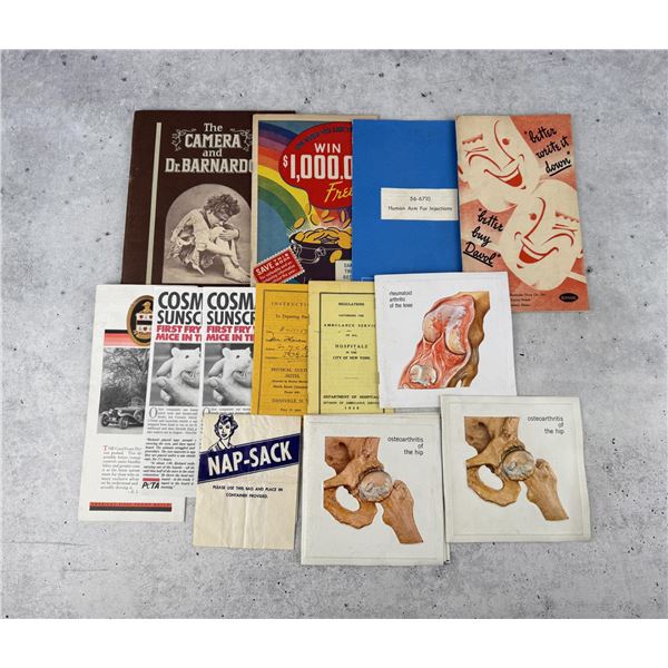 Group Of Medical Paper Ephemera
