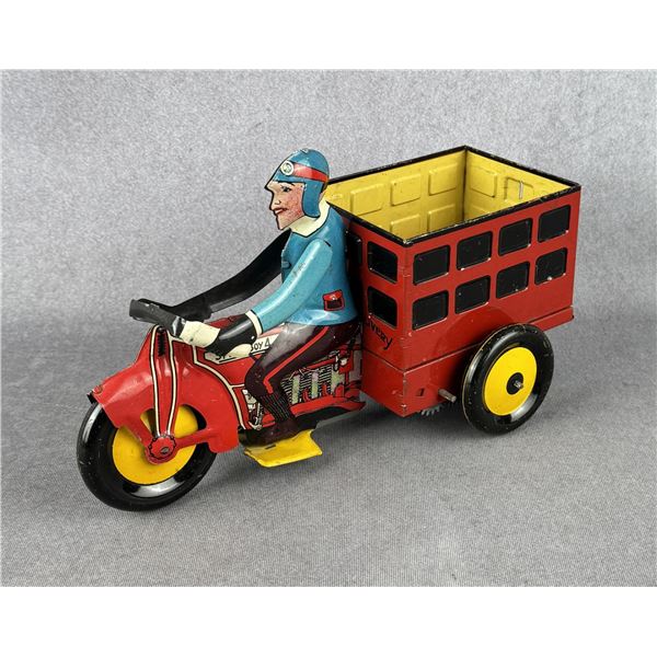 Marx Speed Boy Delivery Wind Up Toy