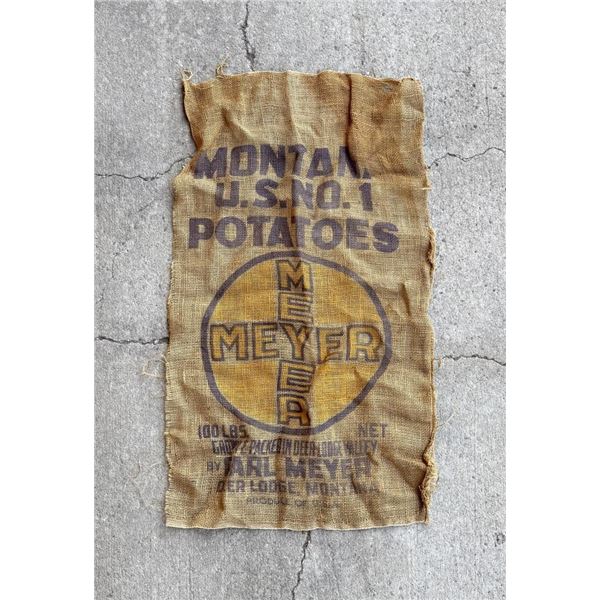 Meyer Deer Lodge Montana Potato Sack Front