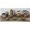 Image 1 : Group Of Copper & Brass Teapots