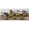 Image 2 : Group Of Copper & Brass Teapots