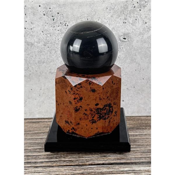 Polished Rainbow Obsidian Sphere