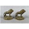 Image 1 : ET Pybus Co Cast Brass Lion Bookends