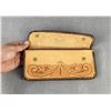 Image 3 : Vintage Western Tooled Leather Wallet & Chain