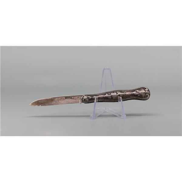 Victorian Sterling Silver Folding Fruit Knife