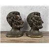 Image 1 : Cast Brass Abraham Lincoln Bookends
