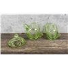 Image 3 : Anchor Hocking Uranium Glass Creamer & Sugar