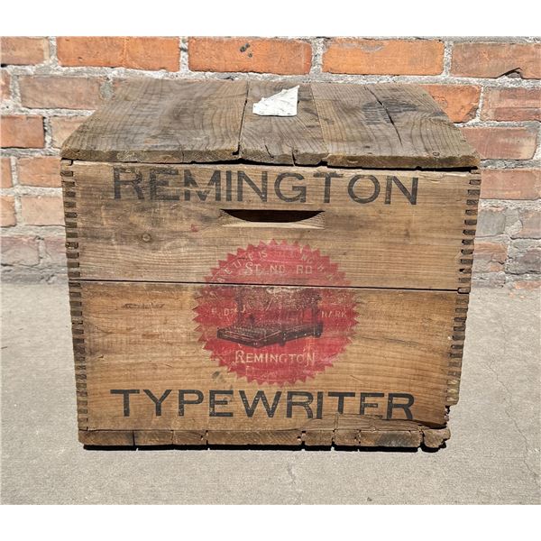 Remington Typewriter Wooden Shipping Crate