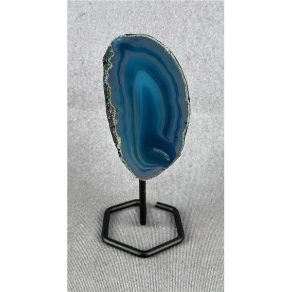 Blue Brazilian Banded Agate