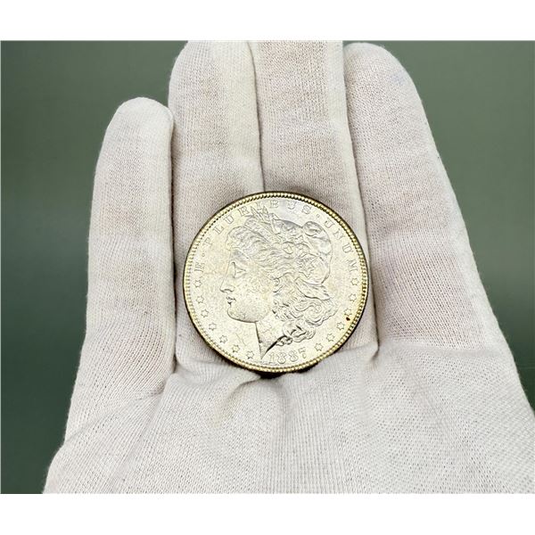 1887 P Morgan Silver Dollar
