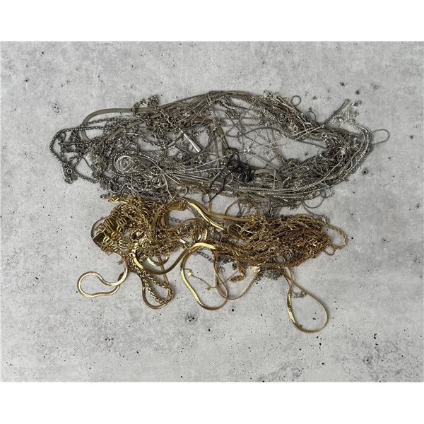 Lot of Costume Jewelry Chains