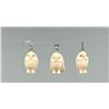 Image 1 : Alaskan Inuit Eskimo Carved Owl Pendants