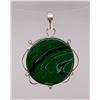 Image 1 : Sterling Silver Malachite Pendant