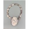 Image 3 : Taxco Sterling Azurite Abalone Mask Necklace