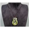 Image 2 : New Zealand Jade Fish Hook Necklace