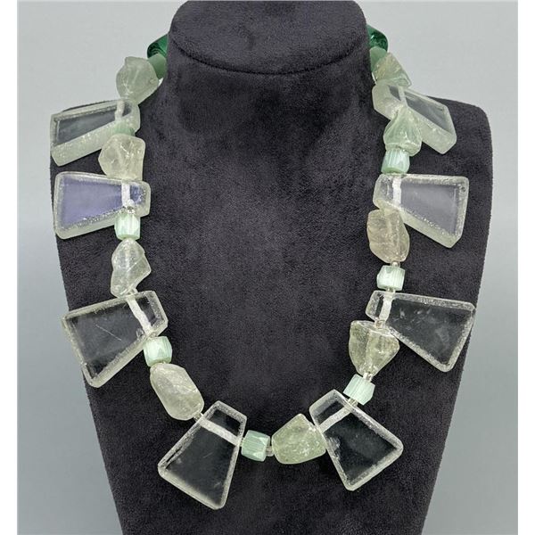 Chunky Green Fluorite Designer Necklace