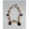 Image 2 : Chunky Jade & Stone Toggle Necklace