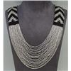 Image 1 : Flapper Style Beaded Collar Necklace