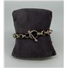 Image 2 : Sterling Silver Heart Toggle Chain Bracelet