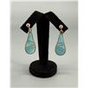 Image 1 : Zuni Sterling Silver Turquoise Earrings