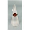 Image 1 : AP Sterling Silver Amber Solitaire Ring