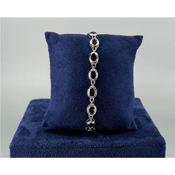 Bella Luce Sterling Silver Black Spinel Bracelet