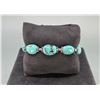 Image 1 : Sterling Silver Turquoise Toggle Bracelet