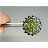 Image 1 : KJC Sterling Silver Opal Cluster Ring