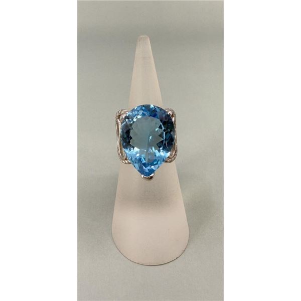 Sterling Silver Sky Blue Topaz Ring