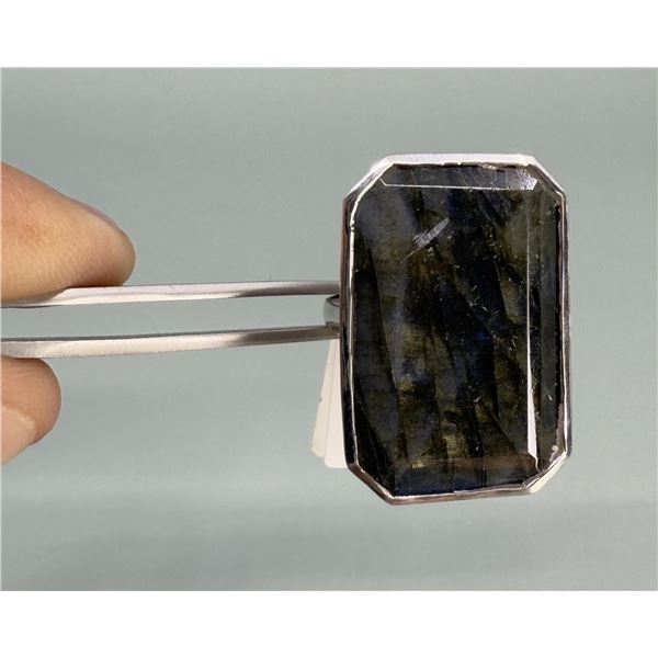 Sterling Silver Blue Labradorite Ring