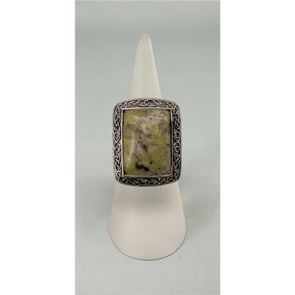 Connemara Marble Sterling Silver Ring