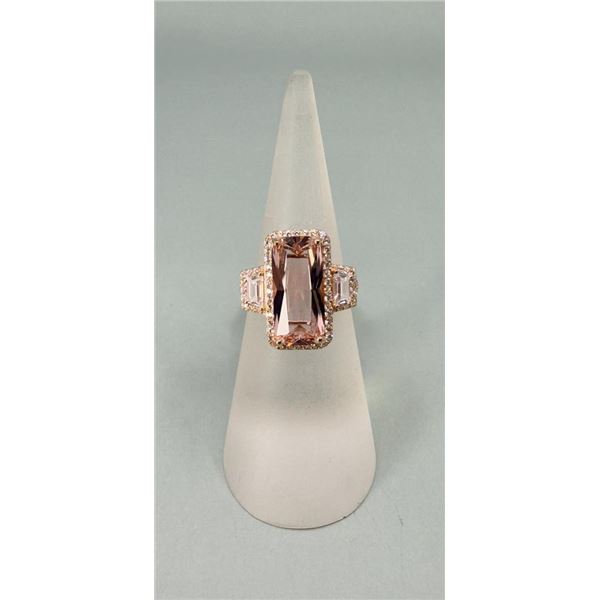 Bella Luce Esotica Morganite Sterling Silver Ring