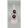 Image 1 : Bella Luce Sterling Silver Ruby Flower Ring