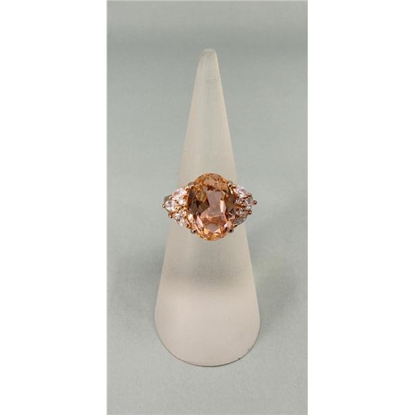 Bella Luce Sterling Silver Morganite Ring