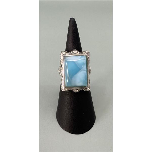 Bella Luce Sterling Silver Larimar Ring
