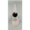 Image 1 : Sterling Silver Black Spinel Ring