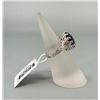 Image 2 : Sterling Silver Black Spinel Ring