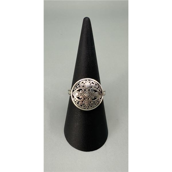 Sterling Silver Bali Style Circle Ring