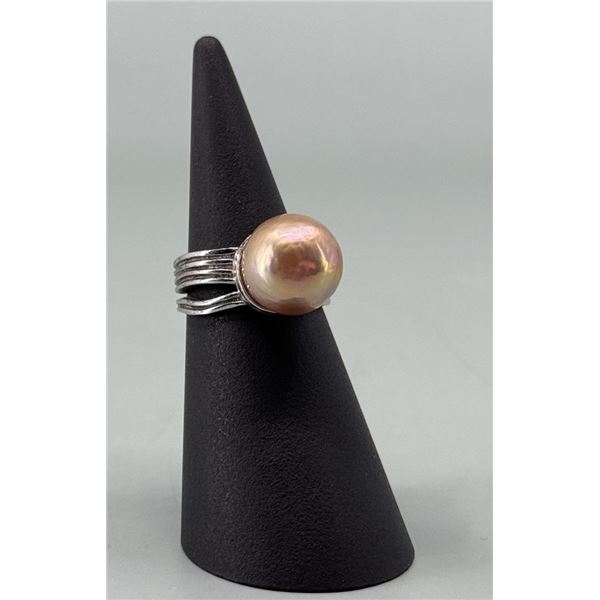 Tahitian Pearl Sterling Silver Ring