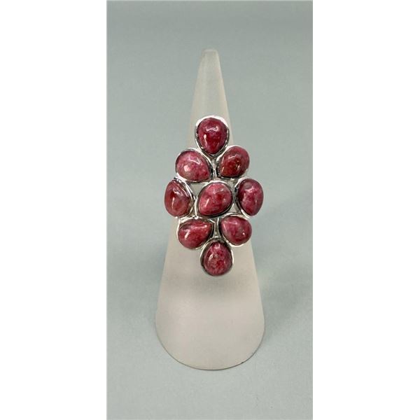 Norwegian Thulite Sterling Silver Ring