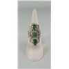 Image 1 : Sterling Silver Emerald Ring